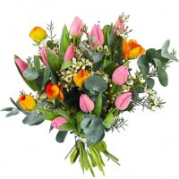 Färgglada tulpaner - Tulpaner - Skicka blommor & presenter i %city%