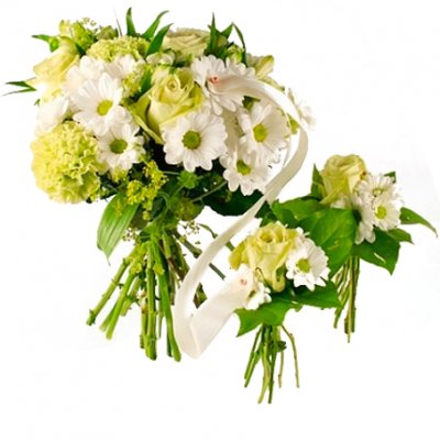 Tvillingbukett - Blommor till Nyfödda - Skicka blommor i %city%