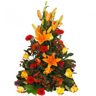 Begravningsdekoration Höstdag - Begravningsdekorationer - Skicka begravningsblommor %city%