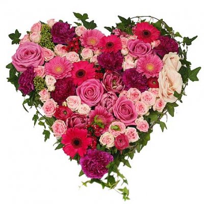 Begravningshjärta My love - Begravningshjärta - Skicka begravningsblommor %city%