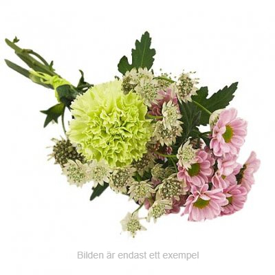 Handbukett floristen skapar - Handblommor - Skicka begravningsblommor %city%