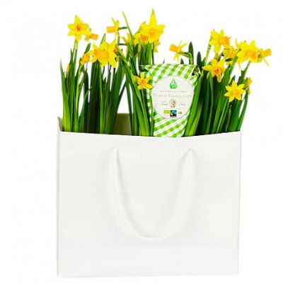 Påskpåse - Påskblommor - Skicka blommor